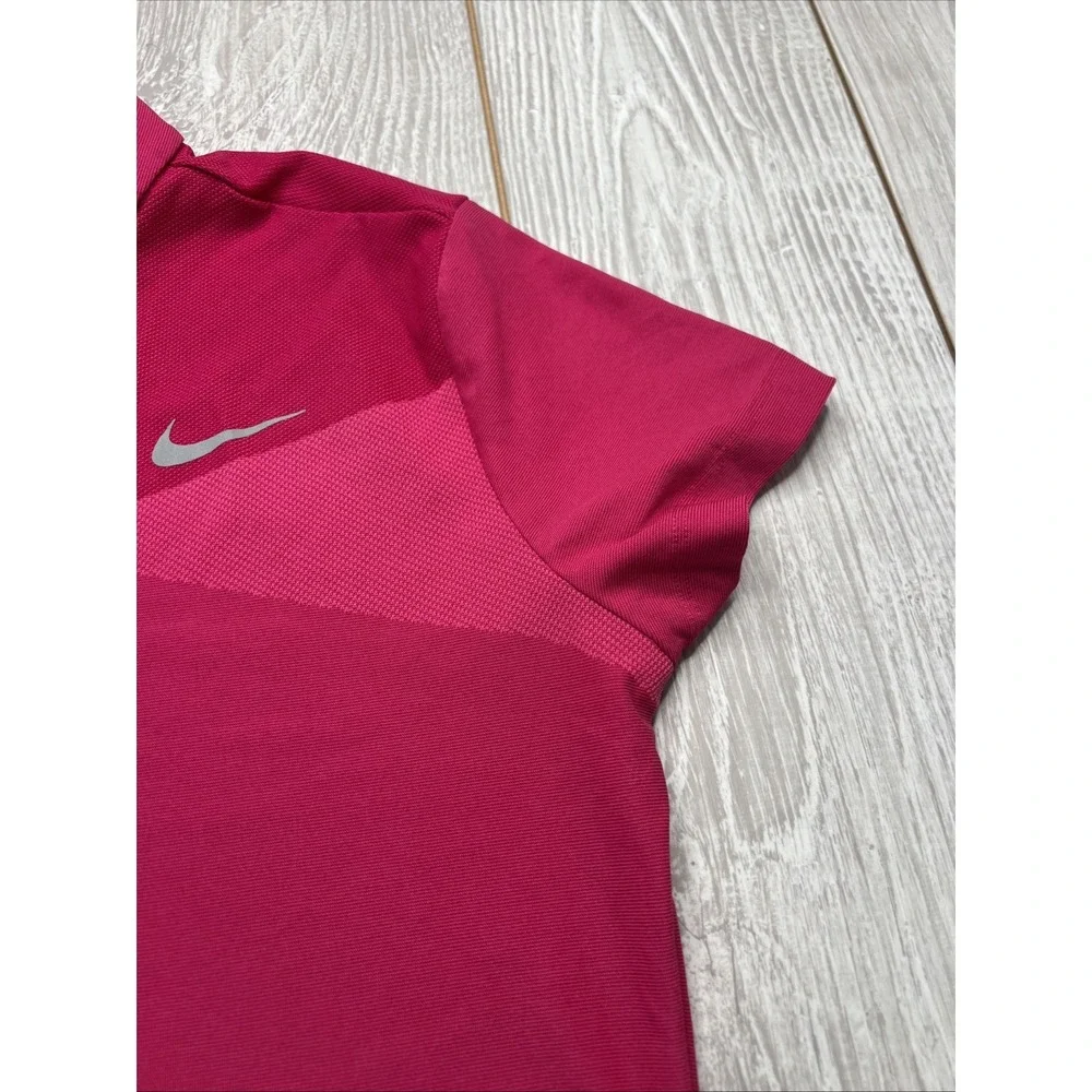 Nike Womens Golf Short Sleeve Polo Womens Size Medium Pink